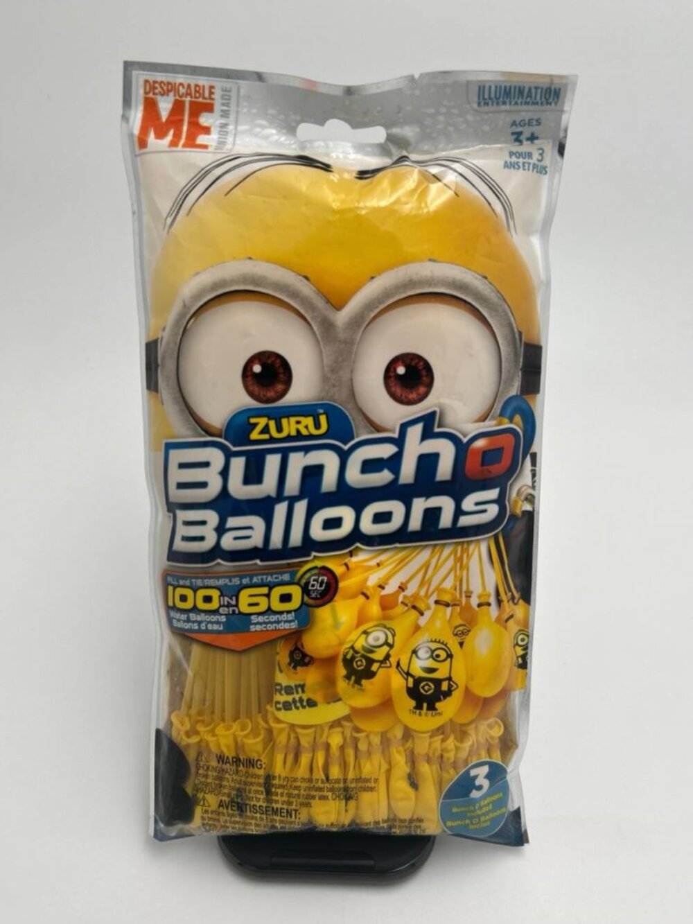 Zuru Bunch O Balloons Minions Water Balloons 100 Pack New